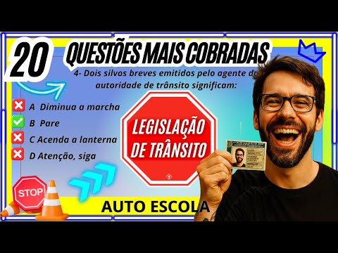 20 QUESTIONS that are FAILING STUDENTS, DETRAN 2025 simulation