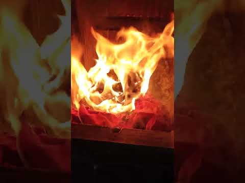 2025 05 Orange Nylon Rainjacket burned