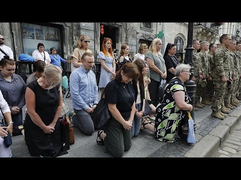 Ukraine gedenkt Jahrestag der Explosion im Gefängnis Oleniwka in Kyjiw