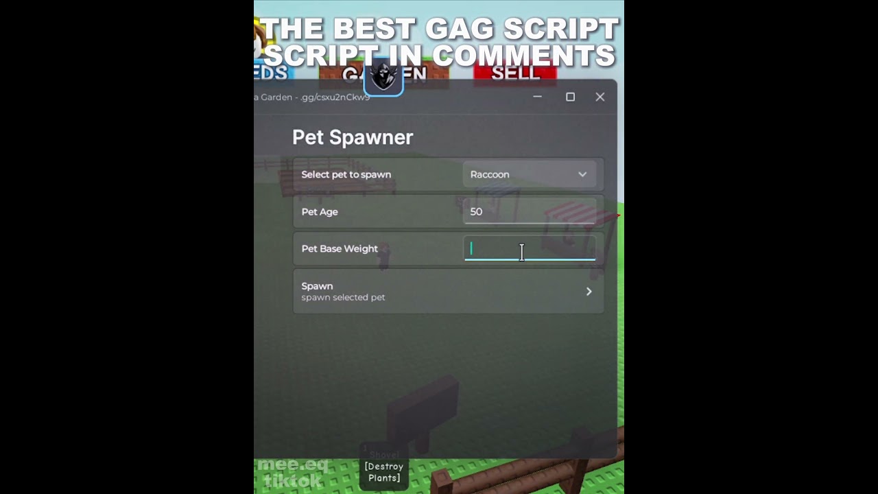Grow a Garden Script Dark Spawner Delta, Krnl  #roblox #growagarden  #growagardenscript  #shorts