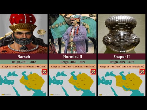 Timeline  the  kings of the Medieval Superpower Sasanian Empire (iran).