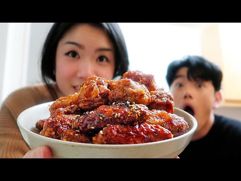 Making Crazy Korean Fried Chicken with Eric Nam *CHAOTIC*