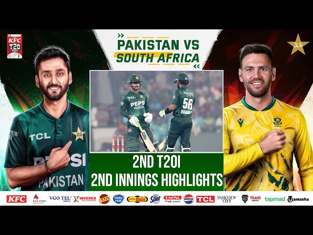 2nd Innings Highlights | Pakistan vs South Africa T20I Series | 2nd T20I | PCB | M2R1U
