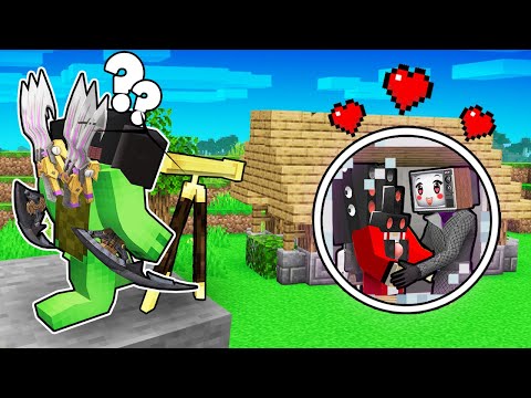 Mynez - MIKEY was SPYING on a CHEATING TV WOMAN? JJ and TV GIRL LOVE STORY in Minecraft - Maizen