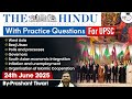 The Hindu Analysis 24th June 2025 The Hindu News Paper Today With Practice Questions