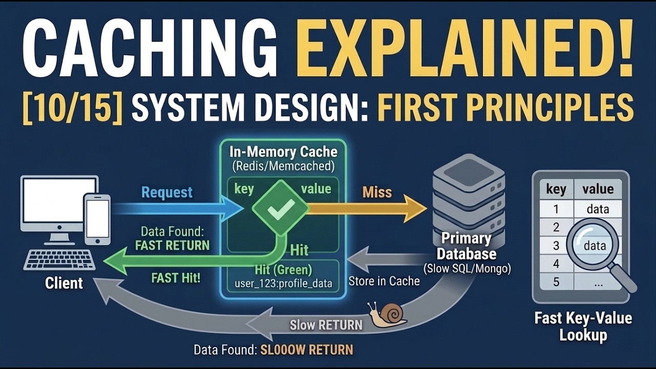 System design from First Principle[10/15] - Caching