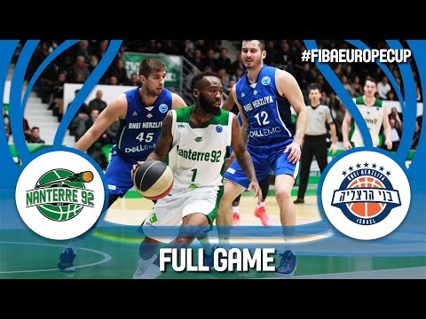 Nanterre 92 (FRA) v Bnei Herzliya (ISR) - Full Game - FIBA Europe Cup 2016/17