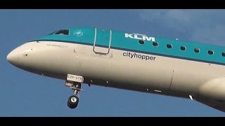 preview picture of video 'KL1825 KLM Cityhopper Embraer ERJ-190 PH-EZD final approach Berlin Tegel'