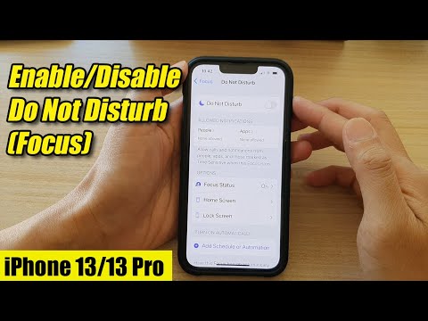 iPhone 13/13 Pro: How to Enable/Disable Do Not Disturb (Focus)