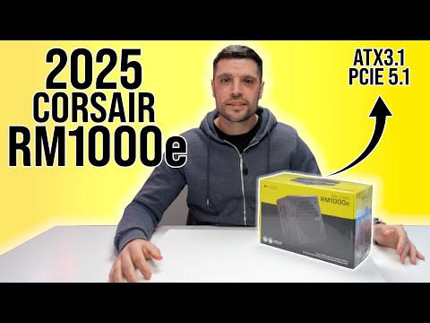 2025 Corsair RM1000e ATX3.1 &amp; PCIE 5.1 Power supply