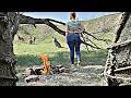 Building A Clay Bushcraft Shelter Primitive Survival In An Abandoned Canyon