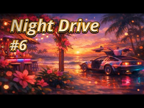 Night Drive #6 – Neon Beach Bar | Endless Synthwave Highway