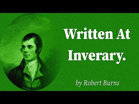 Written At Inverary. by Robert Burns