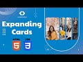Expanding Cards Using HTML CSS Expanding Image Gallery HTML CSS Project