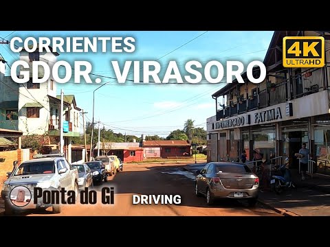 CALLES con aroma a YERBA - VIRASORO -Capital del Mate- Pcia. CORRIENTES #driving TOUR 2023 ARGENTINA