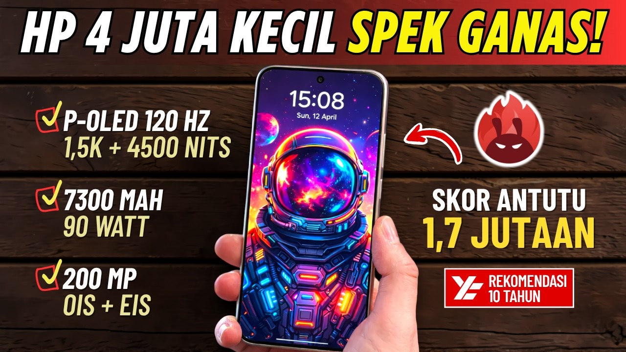 5 Rekomendasi HP 4 JUTAAN TERBAIK [4 - 4,5 JUTA] April 2026