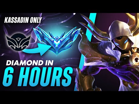 GET TO DIAMOND IN 6 HOURS AS KASSADIN | UNRANKED TO DIAMOND EDUCATIONAL SEASON 15