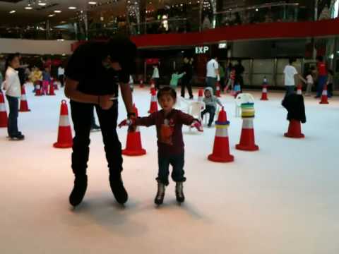 Ashley's first skate on her own!