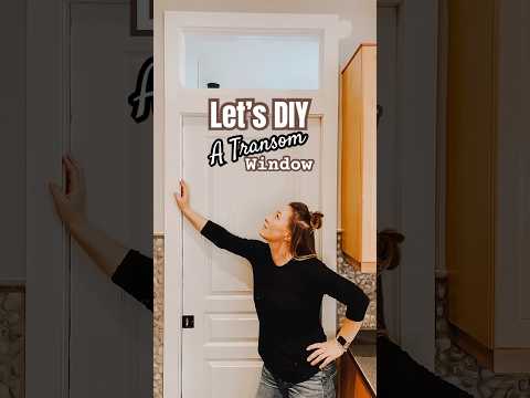 TRANSOM WINDOW DIY - Upgrade your #9 foot ceilings #beforeandafter #ryobi #diyer #shorts
