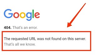 Download the video "Google Drive Fix This Requested URL Was Not Found On This Server Problem Solved"