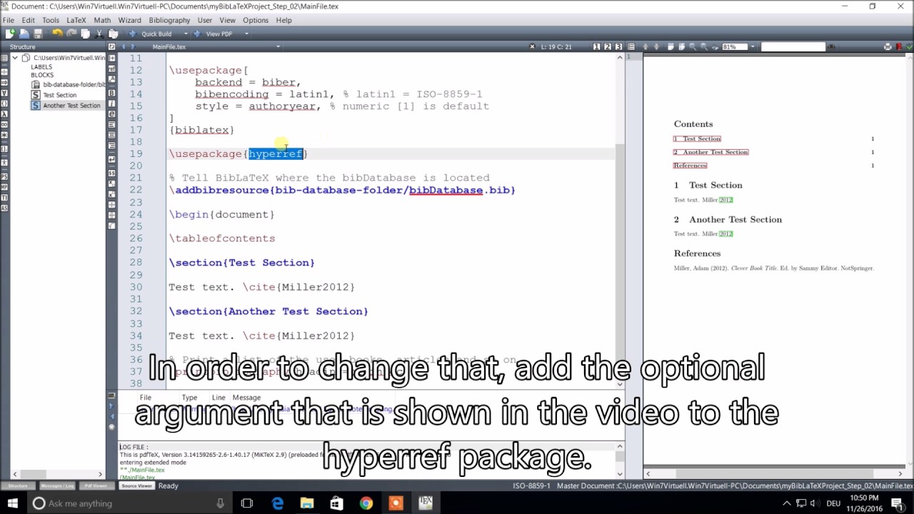 Bibliography / Citations in LaTeX |  Tutorial |  Video 2