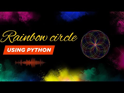 Create Rainbow Using Python Coding Programming Python Pythonprogramming