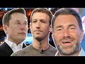 Eddie Hearn dying to promote Elon Musk vs Mark Zuckerberg! Reveals Francis Ngannou talks & more!