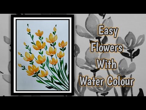 Water Colour Tutorial for Beginners || Water Colour Flowers || Rupali Bhagat