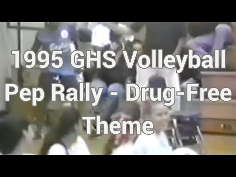 1995 Pep Rally for Girls' Volleyball (Drug-Free Theme)