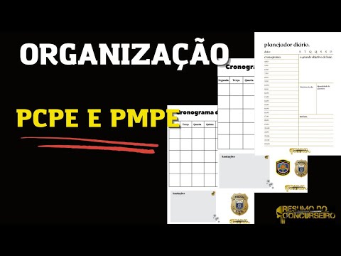 Materiais de Organização (PMPE E PCPE)