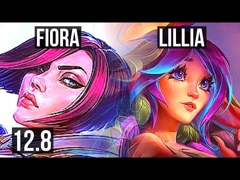 FIORA vs LILLIA (TOP) | 11 solo kills, 12/1/3, 700+ games, Legendary | EUW Master | 12.8