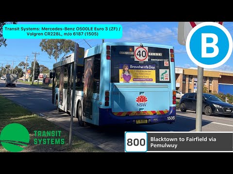 Transit Systems: Mercedes-Benz O500LE Euro 3 (ZF) / Volgren CR228L, m/o 6187 (1505)