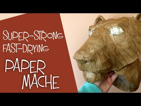 Super-Strong Paper Mache that Dries Really Fast