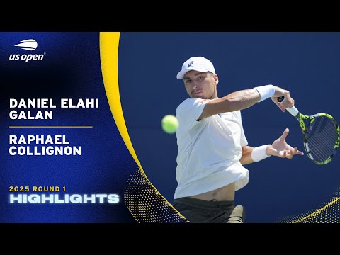 Daniel Elahi Galan vs. Raphael Collignon Highlights | 2025 US Open Round 1