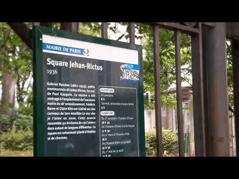 PARIS 2018 - LE MUR DES JE T' AIME (SQUARE JEHAN-RICTUS)