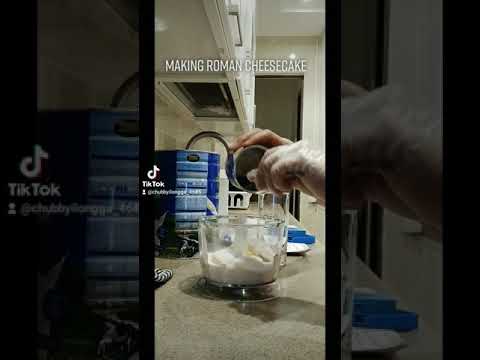 making roman cheesecake