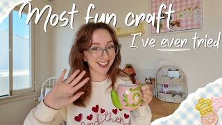 Cozy Crafting Vlog⭐Living a more creative life & mini hobby room tour