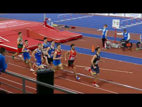 800 m Men FINAL 1. Mevlüt KILIÇ (TUR) 1:56.17 Balkan U20 Indoor Championships Belgrade 2022