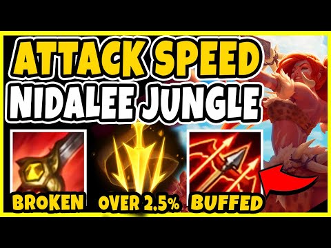 Attack Speed Nidalee Jungle Season 10 Easy Early Game Wins! - League of Legends