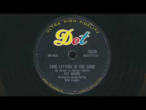 1957 PAT BOONE Love Letters In The Sand BILLY VAUGHN orchestra - 78 RPM Record - HAPPY 89th BIRTHDAY