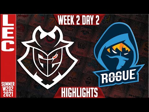 G2 vs RGE Highlights | LEC Summer 2021 W2D2 | G2 Esports vs Rolgue