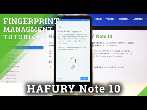 How to Add Fingerprint in HAFURY NOTE 10 – Fingerprint Settings