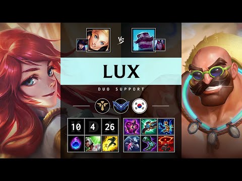 Lux Support vs Braum: Rampage - KR Diamond Patch 14.24