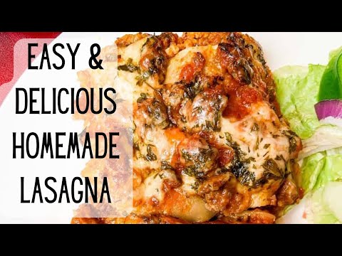 The BEST Homemade Lasagna Recipe! Simple and delicious! #lasagna gna
