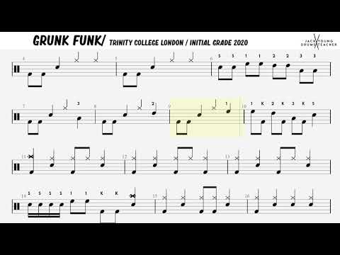 How to play Grunk Funk On Drums 🎵
