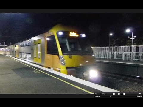Australian Trains: North Strathfield Station After Dark
