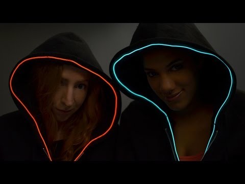 TRON Hoodie with EL Wire