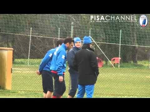 Ripresa degli allenamenti per il Pisa dopo la vittoria di domenica.