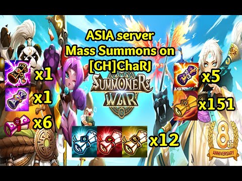 Summoners War 8th Year Anniversary Mass Summons to ChaRJ's account