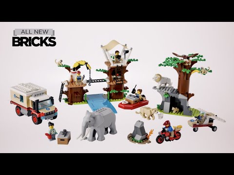 Vidéo LEGO City 60307 : Le camp de sauvetage des animaux sauvages